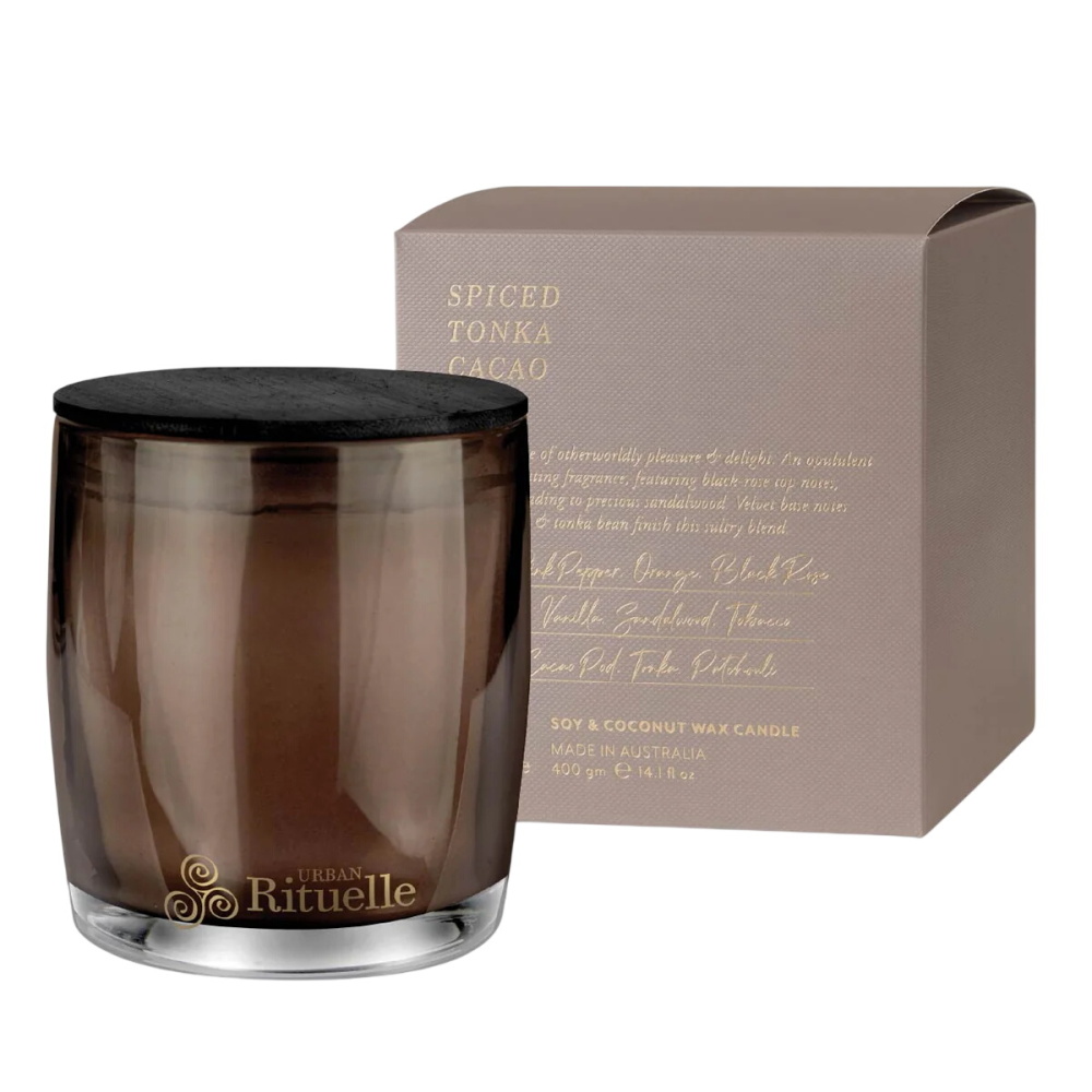 Spiced Tonka, Cacao Pod Scented Soy Candle | 400gm